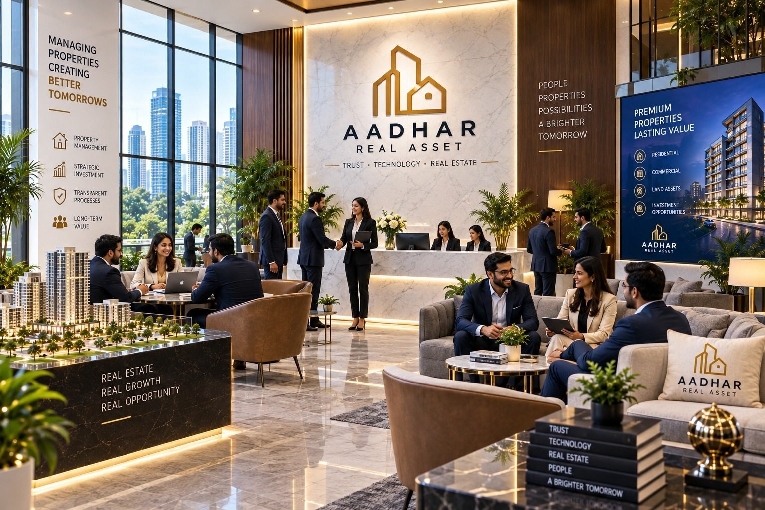 Aadhar experience centre lounge