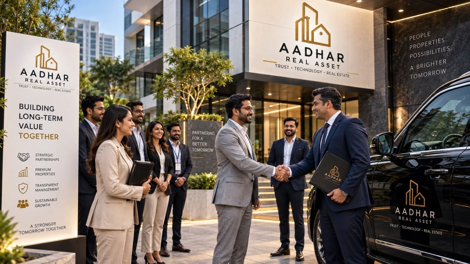 Aadhar team welcoming partners