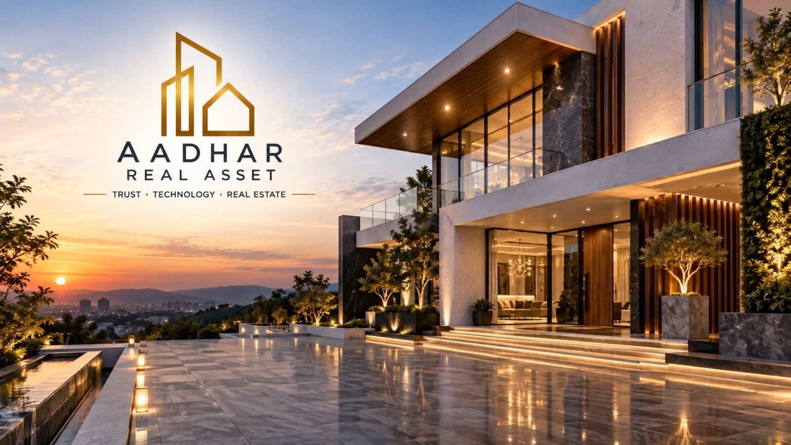 Premium villa living at sunset